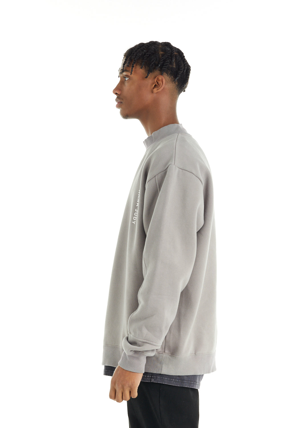 nANA jUDY Mens The Saint Crew Neck Jumper Stone – Elwood 101