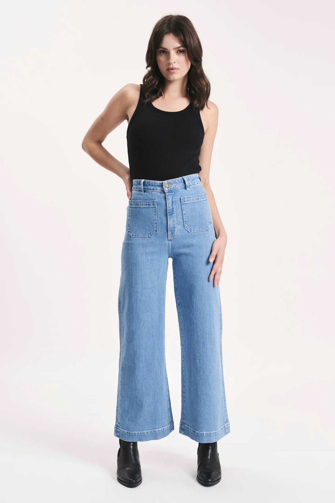 ROLLAS Womens Sailor Jean Lilah Blue, WOMENS DENIM, ROLLAS, Elwood 101