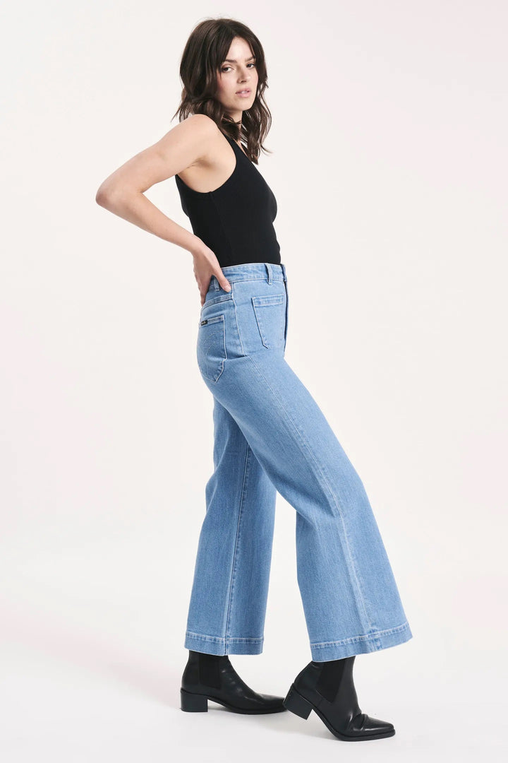 ROLLAS Womens Sailor Jean Lilah Blue, WOMENS DENIM, ROLLAS, Elwood 101