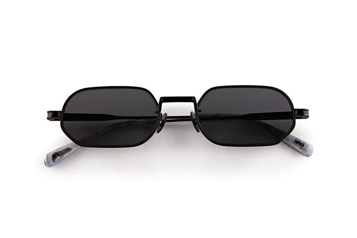 OSCAR & FRANK Mr Zuzu Sunglasses  Matte Black Titanium / Grey Lens, SUNGLASSES UNISEX, OSCAR & FRANK, Elwood 101