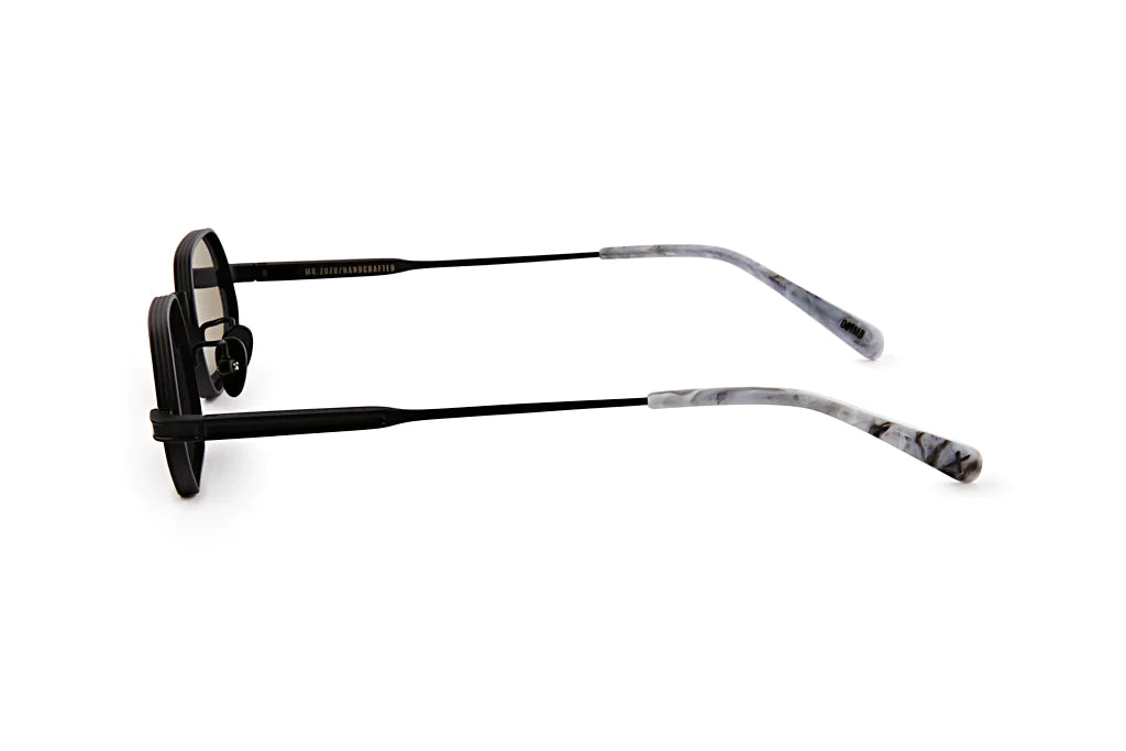 OSCAR & FRANK Mr Zuzu Sunglasses  Matte Black Titanium / Grey Lens, SUNGLASSES UNISEX, OSCAR & FRANK, Elwood 101