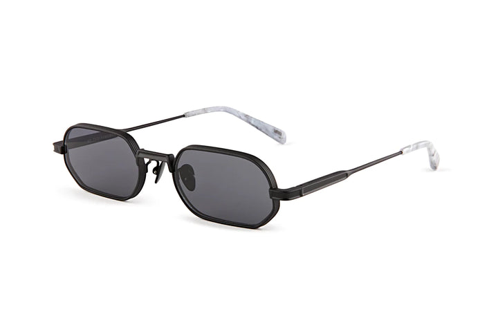 OSCAR & FRANK Mr Zuzu Sunglasses  Matte Black Titanium / Grey Lens, SUNGLASSES UNISEX, OSCAR & FRANK, Elwood 101
