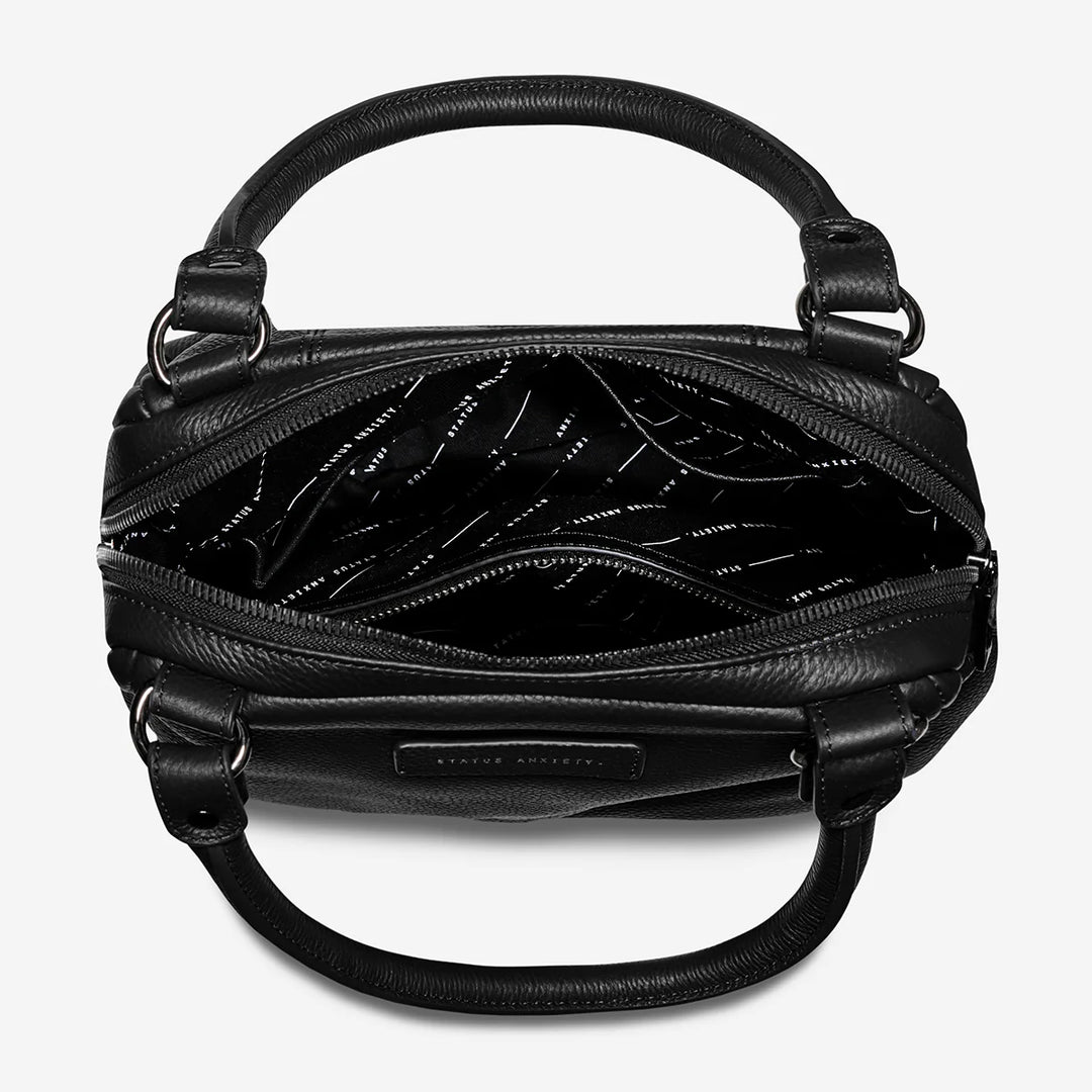Status Anxiety WOMENS LAST MOUNTAINS LEATHER BAG BLACK, WOMENS BAGS & CLUTCHES, STATUS ANXIETY, Elwood 101