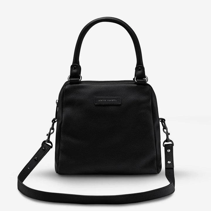 Status Anxiety WOMENS LAST MOUNTAINS LEATHER BAG BLACK, WOMENS BAGS & CLUTCHES, STATUS ANXIETY, Elwood 101