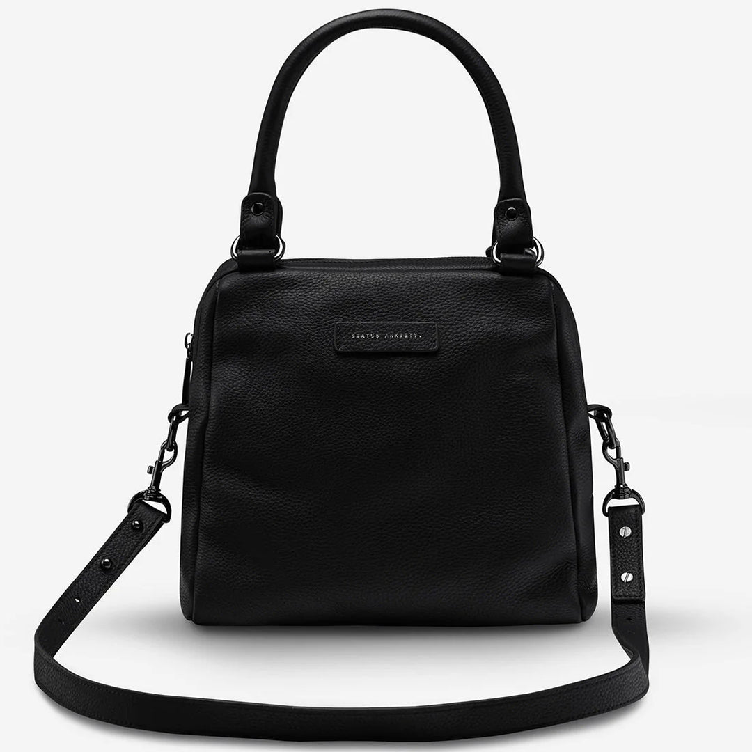 Status Anxiety WOMENS LAST MOUNTAINS LEATHER BAG BLACK, WOMENS BAGS & CLUTCHES, STATUS ANXIETY, Elwood 101