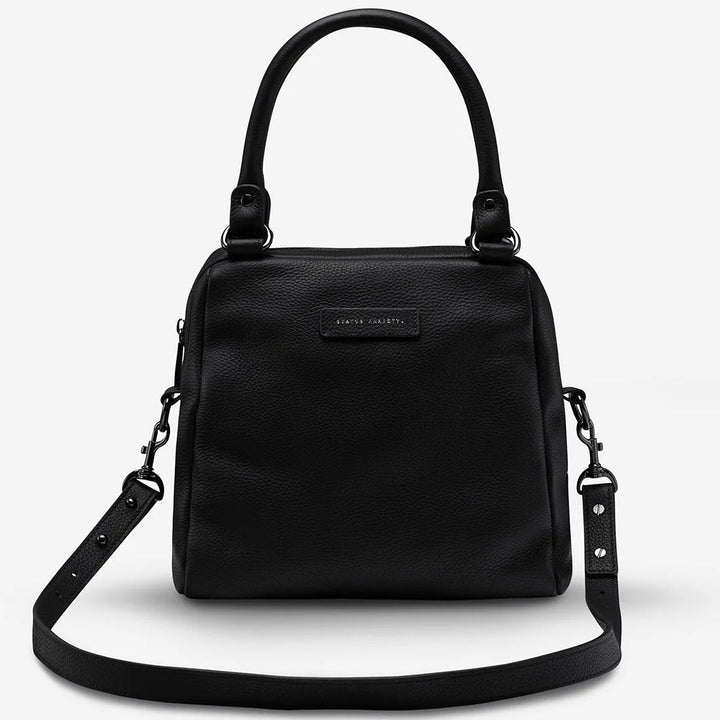 Status Anxiety WOMENS LAST MOUNTAINS LEATHER BAG BLACK, WOMENS BAGS & CLUTCHES, STATUS ANXIETY, Elwood 101