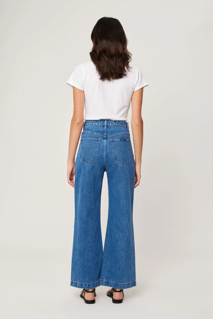 Rollas WOMENS SAILOR JEAN - ASHLEY BLUE, WOMENS DENIM, ROLLAS, Elwood 101