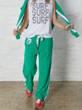 HAMMILL & CO Womens Sun Towelling Pant - Green, WOMENS TRACK PANTS, CAT HAMMILL, Elwood 101
