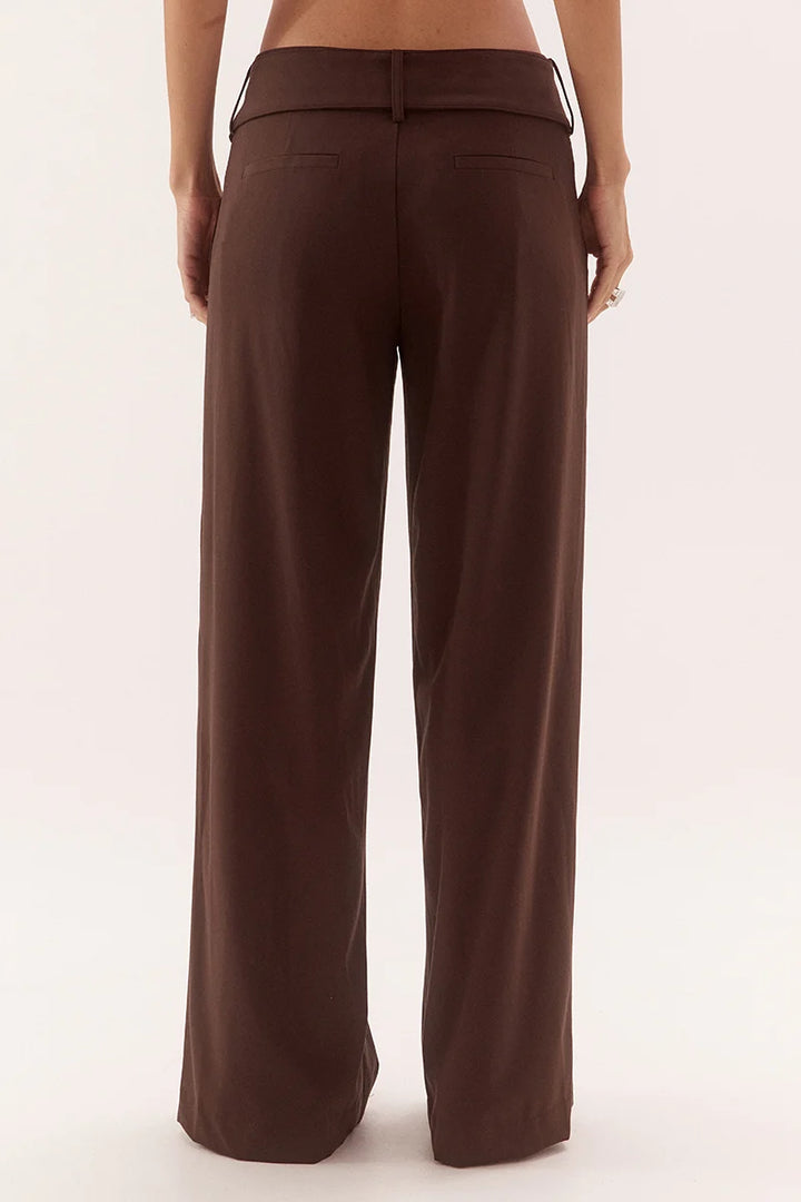 SOVERE Womens Sadie Pant In Dark Chocolate