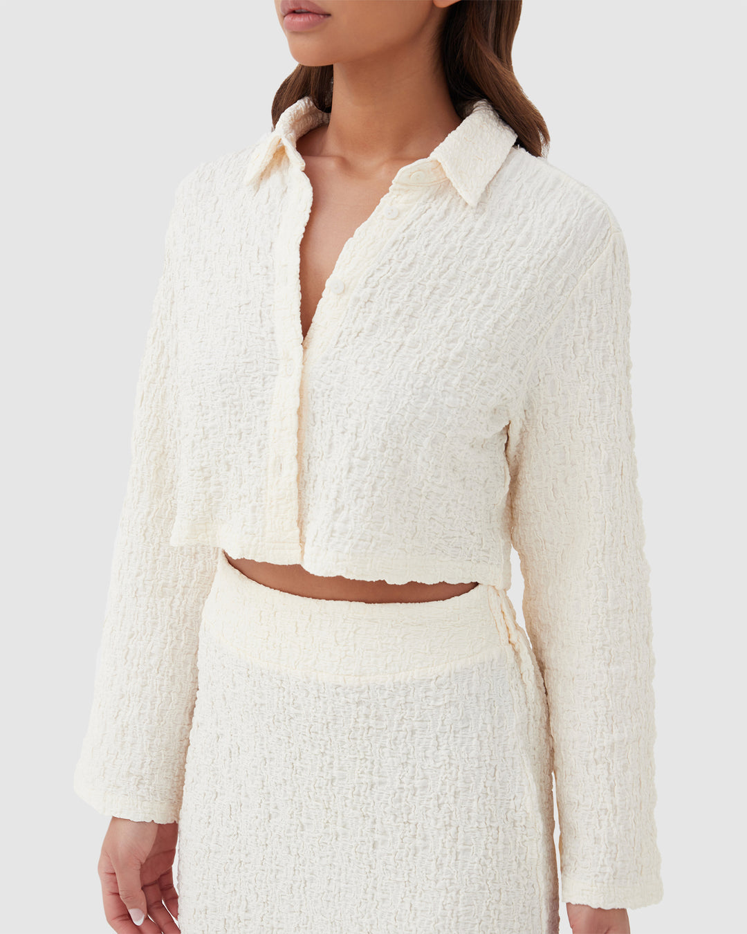 4th & RECKLESS Womens Verena Shirt Cream, WOMENS TOPS & SHIRTS, 4TH & RECKLESS, Elwood 101