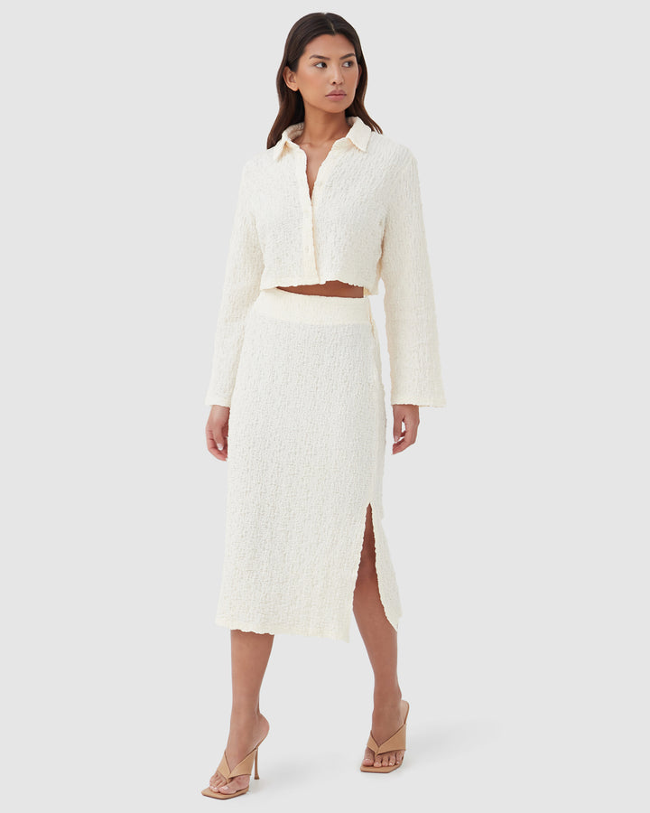 4th & RECKLESS Womens Verena Shirt Cream, WOMENS TOPS & SHIRTS, 4TH & RECKLESS, Elwood 101