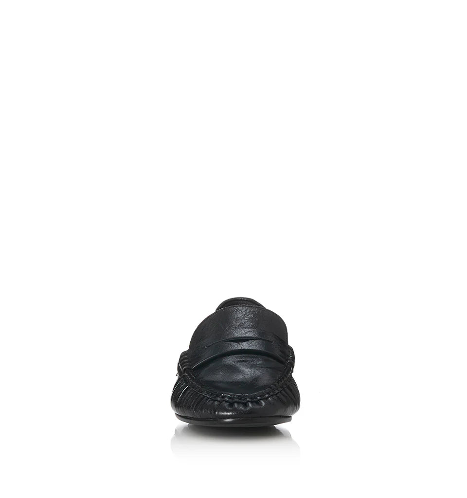 ALIAS MAE Womens Ivana Leather Loafer Shoes - Black Oily Leather, WOMENS SHOES, ALIAS MAE, Elwood 101