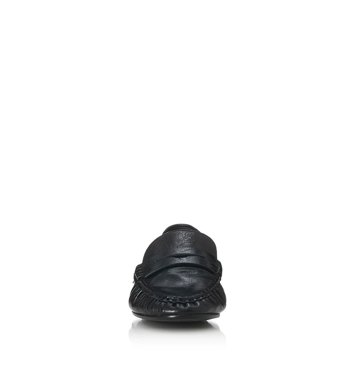 ALIAS MAE Womens Ivana Leather Loafer Shoes - Black Oily Leather, WOMENS SHOES, ALIAS MAE, Elwood 101