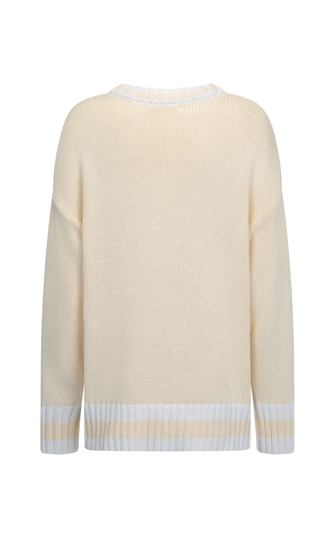 ARAMINTA JAMES Womens AJ V-Neck Knit Sweater Lemon Cream, WOMENS KNITS & SWEATERS, ARAMINTA JAMES, Elwood 101
