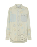 ONE TEASPOON Womens Everyday Denim Shirt - Sundae Star, WOMENS TOPS & SHIRTS, OneTeaspoon, Elwood 101