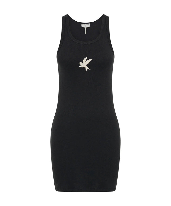 ONE TEASPOON Womens One Teaspoon Rib Singlet Mini Dress - Black, WOMENS DRESSES, OneTeaspoon, Elwood 101