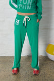 HAMMILL & CO Womens Sun Towelling Pant - Green, WOMENS TRACK PANTS, CAT HAMMILL, Elwood 101