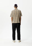 AFENDS Mens Check Out - Short Sleeve Shirt - Moonbeam Check, MENS SHIRTS, AFENDS, Elwood 101