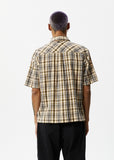 AFENDS Mens Check Out - Short Sleeve Shirt - Moonbeam Check, MENS SHIRTS, AFENDS, Elwood 101