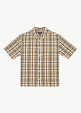 AFENDS Mens Check Out - Short Sleeve Shirt - Moonbeam Check, MENS SHIRTS, AFENDS, Elwood 101