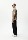 AFENDS Mens Check Out - Short Sleeve Shirt - Moonbeam Check, MENS SHIRTS, AFENDS, Elwood 101