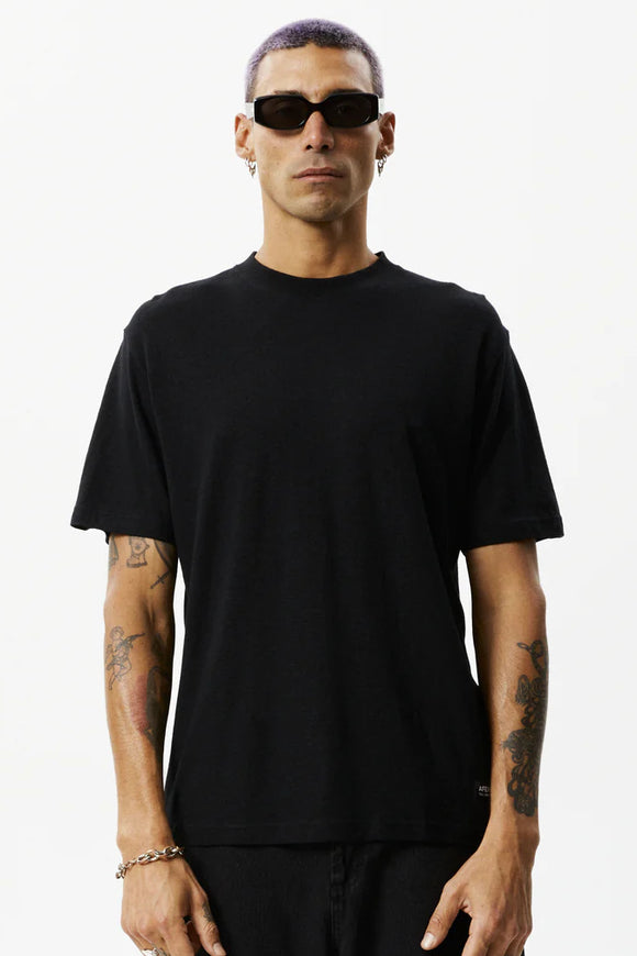 AFENDS MENS Classic - Hemp Retro Tee  Shirt - Black, MENS TEE SHIRTS, AFENDS, Elwood 101