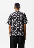 AFENDS Mens Hibiscus - Cuban Shirt - Black, MENS SHIRTS, AFENDS, Elwood 101