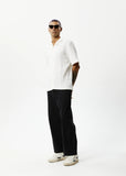 AFENDS Mens Calm - Cuban Short Sleeve Shirt - White, MENS SHIRTS, AFENDS, Elwood 101