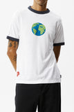 AFENDS Mens World - Graphic Ringer T-Shirt - White, MENS TEE SHIRTS, AFENDS, Elwood 101
