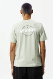 AFENDS Mens Questions - Graphic Retro T- Shirt - Eucalyptus, MENS TEE SHIRTS, AFENDS, Elwood 101