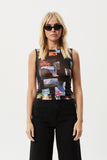 AFENDS Womens Under Pressure - Sheer Tank - Black, WOMENS TOPS & SHIRTS, AFENDS, Elwood 101