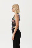 AFENDS Womens Under Pressure - Sheer Tank - Black, WOMENS TOPS & SHIRTS, AFENDS, Elwood 101