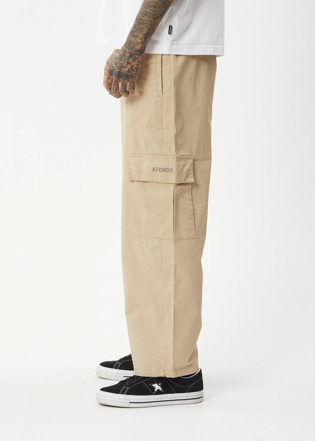 AFENDS Mens Atlas - Twill Cargo Pants - Taupe, MENS DENIM, AFENDS, Elwood 101