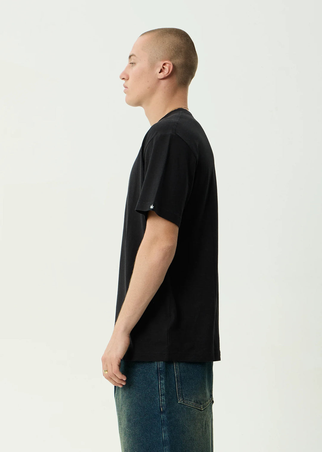AFENDS Mens Classic Retro Tee in Black