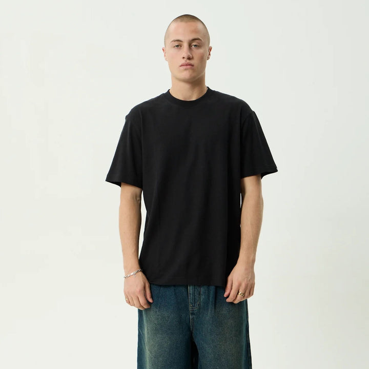 AFENDS Mens Classic Retro Tee in Black