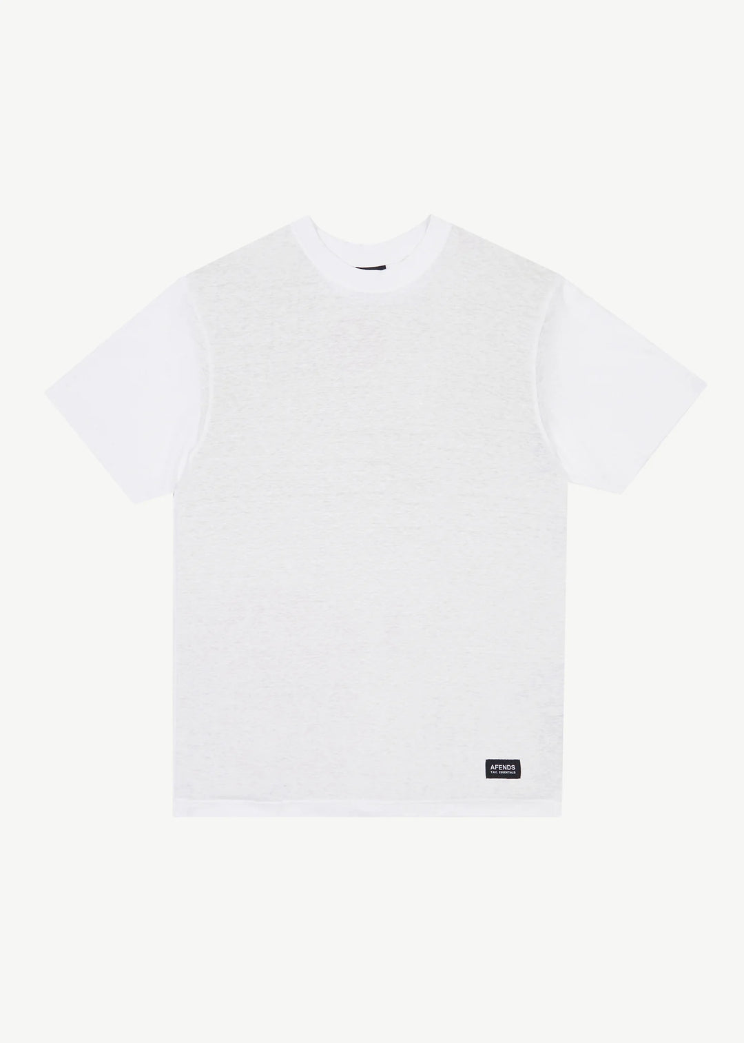AFENDS Mens Classic Retro Tee in White