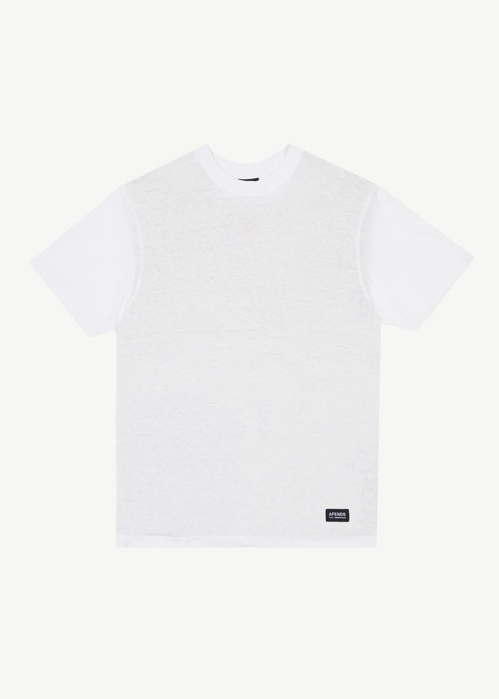 AFENDS Mens Classic Retro Tee in White