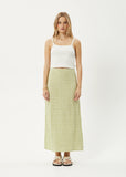 AFENDS Womens Darcy - Check Maxi Skirt - Lemongrass Check, WOMENS SKIRTS, AFENDS, Elwood 101