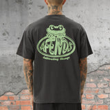 AFENDS Mens Frogga - Heavy Boxy Fit Tee - Stone Black, MENS TEE SHIRTS, AFENDS, Elwood 101