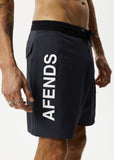 AFENDS Mens Graveyard - Surf Related Boardshorts 18" - Charcoal, MENS SHORTS, AFENDS, Elwood 101