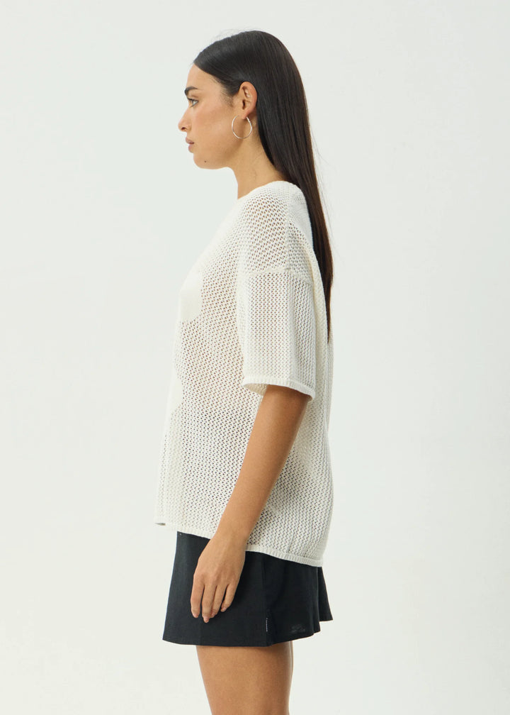 AFENDS Womens Riley - Knit Tee - White