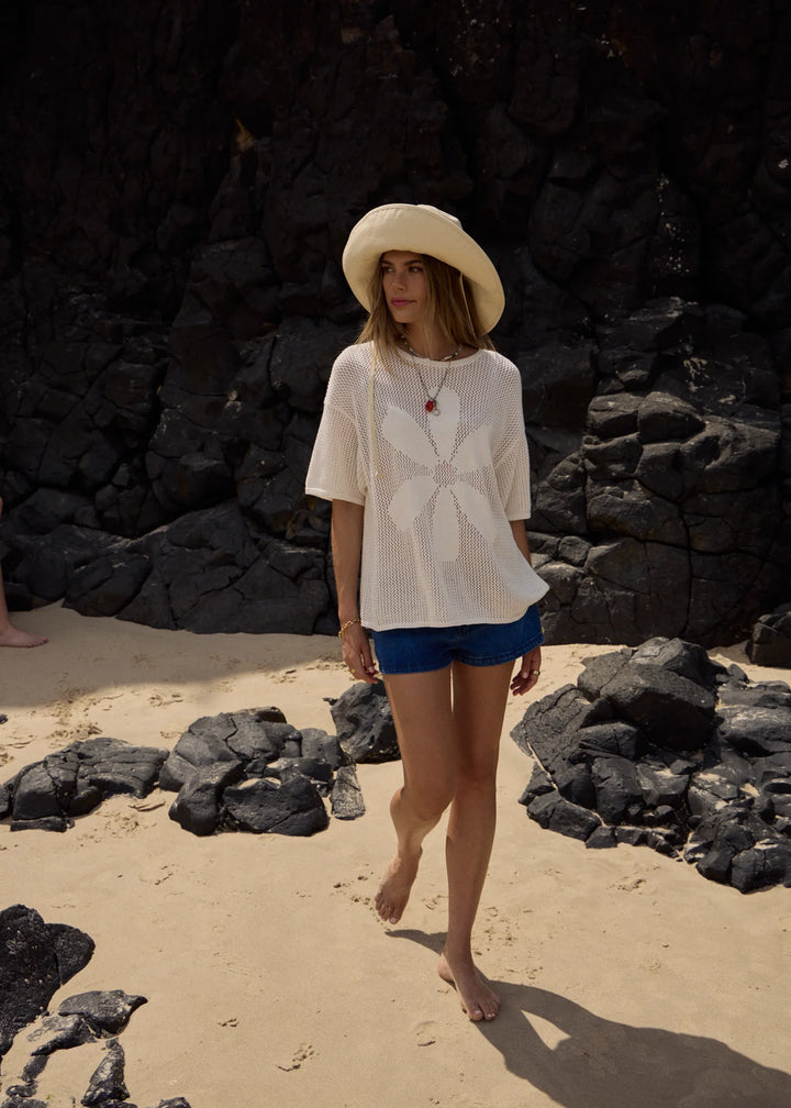 AFENDS Womens Riley - Knit Tee - White