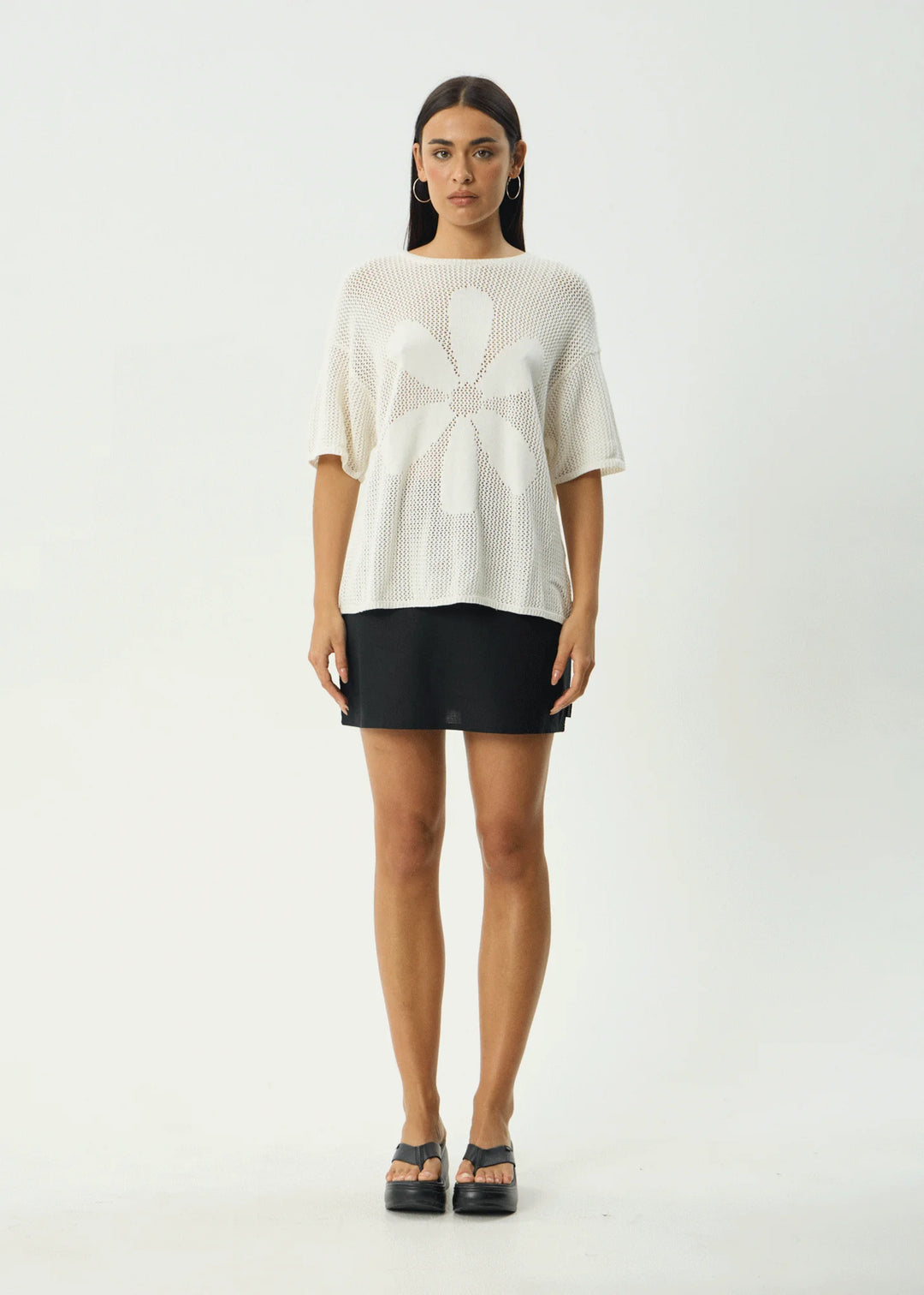 AFENDS Womens Riley - Knit Tee - White