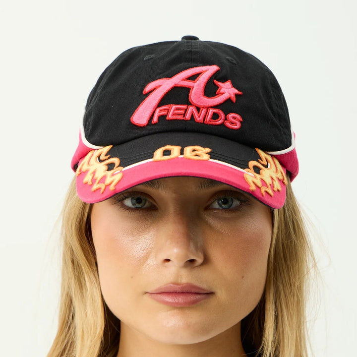AFENDS Rocked - Derby - Panelled Cap - Black, HATS, AFENDS, Elwood 101