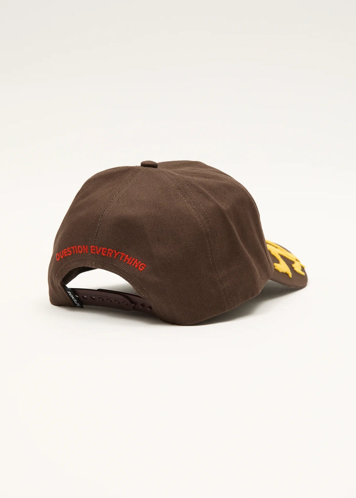 AFENDS Rocked - Five Panel Cap - Coffee, MENS CAPS & BEANIES, AFENDS, Elwood 101