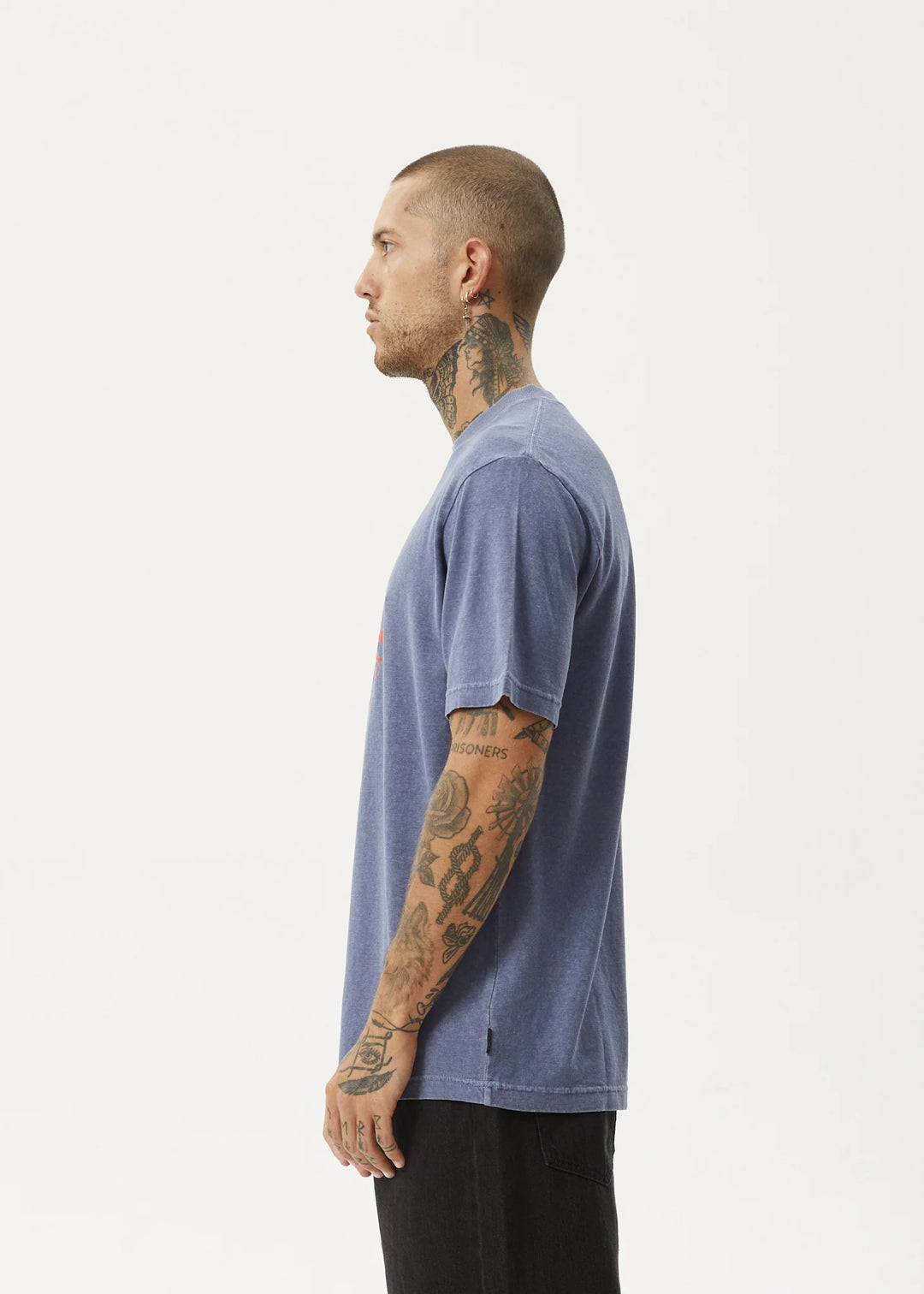 AFENDS Mens Screwed - Retro Fit Tee - Washed Marlin, MENS TEE SHIRTS, AFENDS, Elwood 101