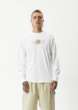 AFENDS Mens Sunshine Long Sleeve Graphic T- Shirt - White, MENS TEE SHIRTS, AFENDS, Elwood 101
