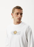 AFENDS Mens Sunshine Long Sleeve Graphic T- Shirt - White, MENS TEE SHIRTS, AFENDS, Elwood 101