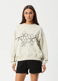 AFENDS Womens Tranquil Crew Neck Jumper - Moonbeam, WOMENS KNITS & SWEATERS, AFENDS, Elwood 101