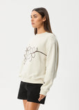 AFENDS Womens Tranquil Crew Neck Jumper - Moonbeam, WOMENS KNITS & SWEATERS, AFENDS, Elwood 101